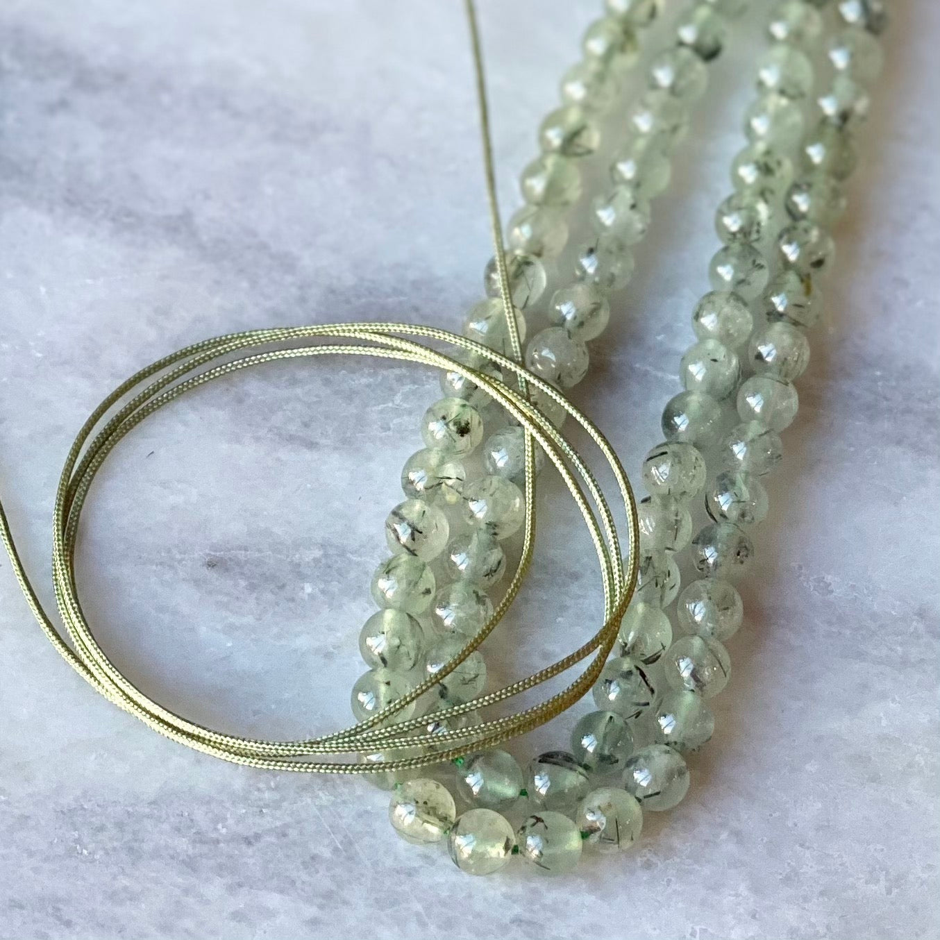 Faceted White Diamond Beads