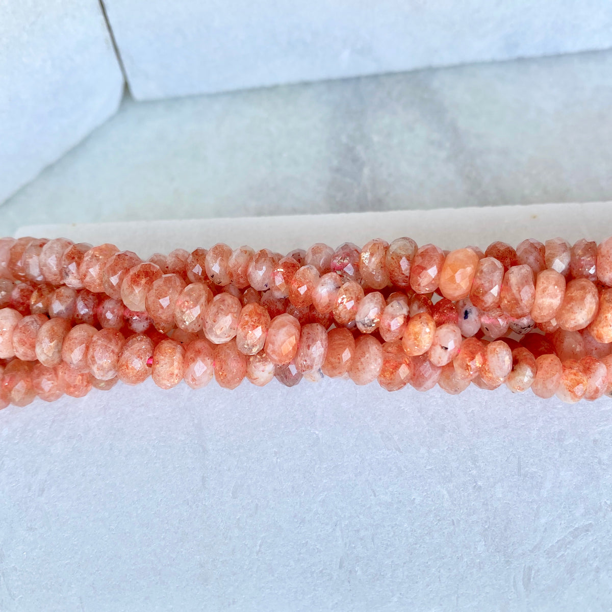 Natural African Sunstone Oval Beads, Rainbow Sparkle Sunstone Gemstone Beads, 6-13mm, 19